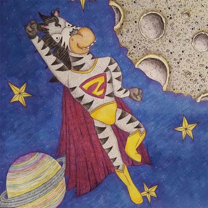 EDS UK book Ezra's Extraordinary stripes illistration