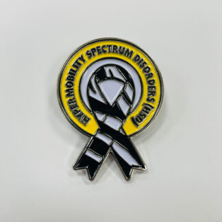 Hypermobility spectrum disorders (HSD) awareness pin badge
