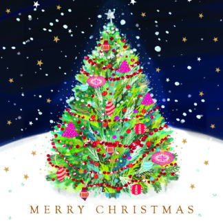 Christmas tree: Pack of 10 Christmas cards
