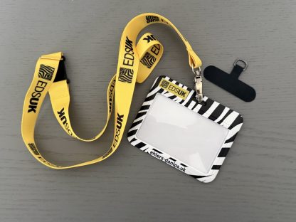 Medical card/badge holder and lanyard