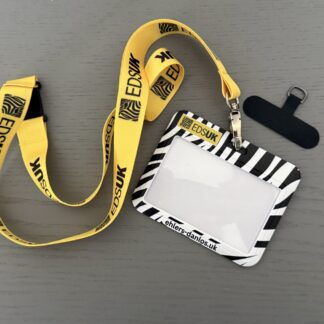 Medical card/badge holder and lanyard