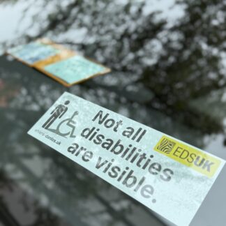 Car window stickers - Not all disabilities are visible
